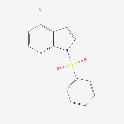 4-Chloro-2-iodo-1-(phenylsulfonyl)-1H-pyrrolo[2,3-b]pyridine