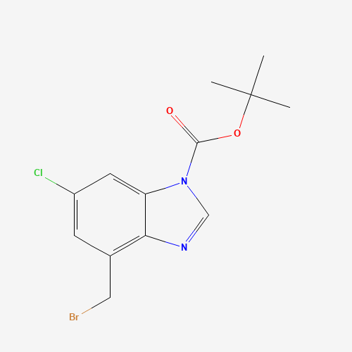 tert-Butyl 4-(bromomethyl)-6-chloro-1H-benzo[d]imidazole-1-carboxylate