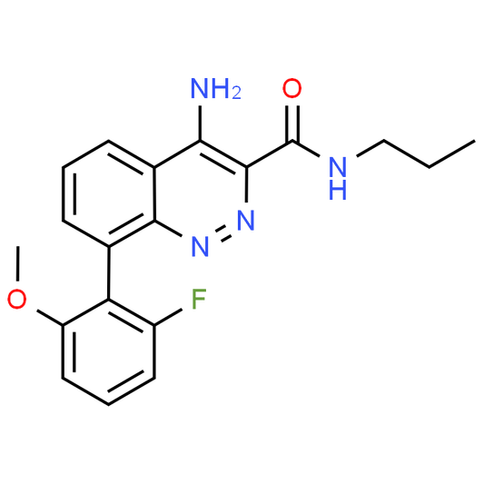 4-Amino-8-(2-fluoro-6-methoxyphenyl)-N-propylcinnoline-3-carboxamide