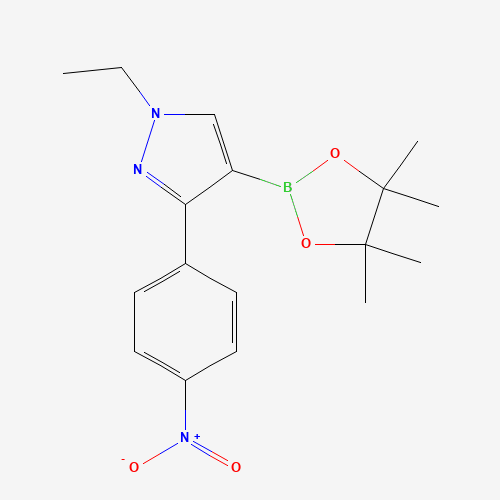 1-Ethyl-3-(4-nitrophenyl)-4-(4,4,5,5-tetramethyl-1,3,2-dioxaborolan-2-yl)-1H-pyrazole
