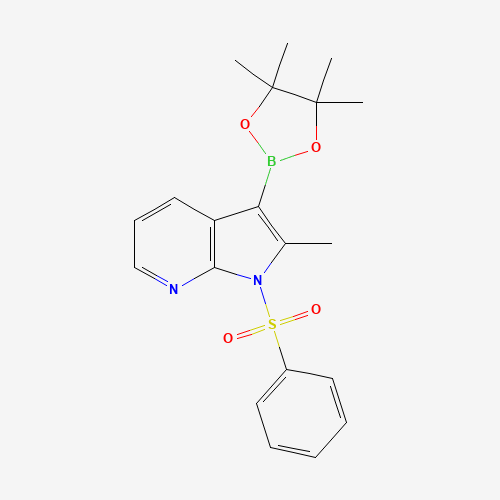 2-Methyl-1-(phenylsulfonyl)-3-(4,4,5,5-tetramethyl-1,3,2-dioxaborolan-2-yl)-1H-pyrrolo[2,3-b]pyridine