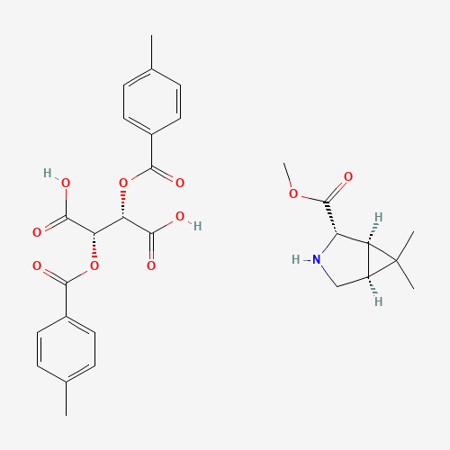(1R,2S,5S)-methyl 6,6-dimethyl-3-azabicyclo[3.1.0]hexane-2-carboxylate (2S,3S)-2,3-bis(4-methylbenzoyloxy)succinate