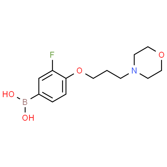 (3-fluoro-4-(3-morpholinopropoxy)phenyl)boronic acid