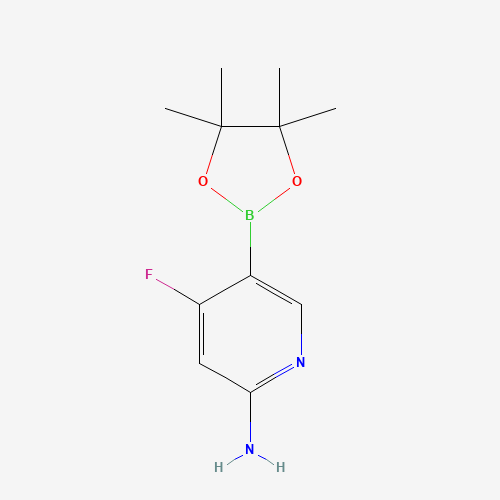 4-Fluoro-5-(4,4,5,5-tetramethyl-1,3,2-dioxaborolan-2-yl)pyridin-2-amine