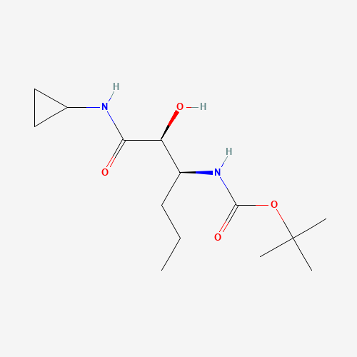 tert-Butyl ((2S,3S)-1-(cyclopropylamino)-2-hydroxy-1-oxohexan-3-yl)carbamate