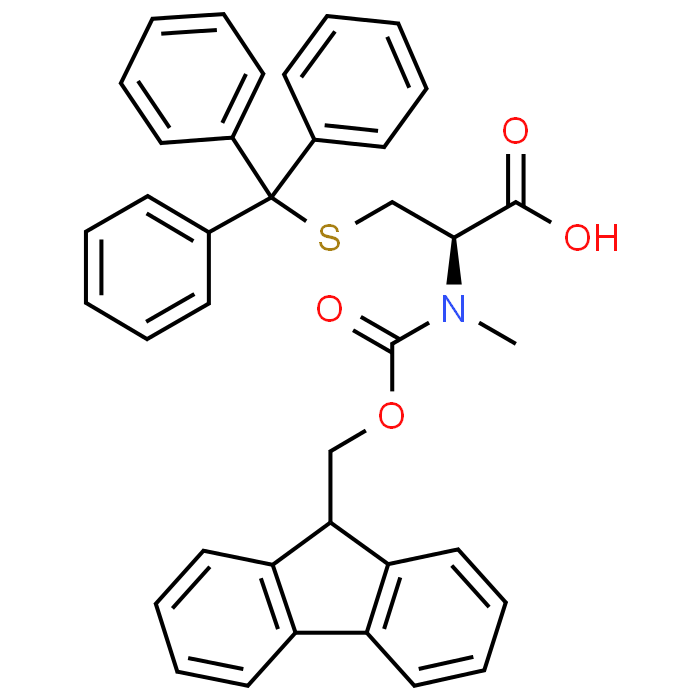 (R)-2-((((9H-Fluoren-9-yl)methoxy)carbonyl)(methyl)amino)-3-(tritylthio)propanoic acid