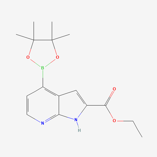 Ethyl 4-(4,4,5,5-tetramethyl-1,3,2-dioxaborolan-2-yl)-1H-pyrrolo[2,3-b]pyridine-2-carboxylate