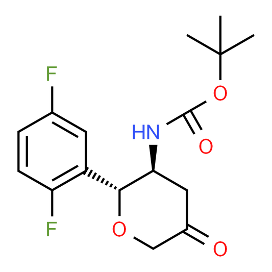 tert-Butyl ((2R,3S)-2-(2,5-difluorophenyl)-5-oxotetrahydro-2H-pyran-3-yl)carbamate