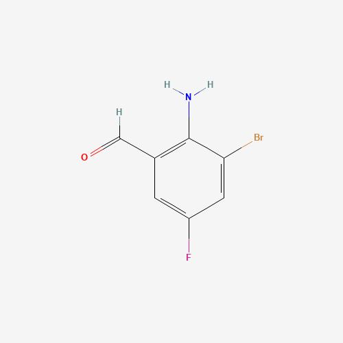 2-Amino-3-bromo-5-fluorobenzaldehyde