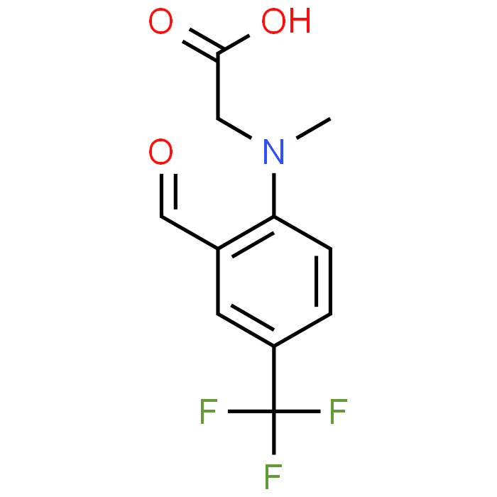 2-{[2-formyl-4-(trifluoromethyl)phenyl](methyl)amino}acetic acid