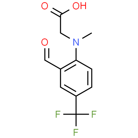 2-{[2-formyl-4-(trifluoromethyl)phenyl](methyl)amino}acetic acid