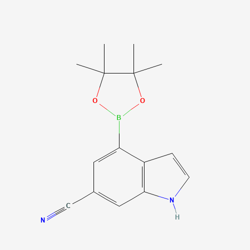 4-(4,4,5,5-Tetramethyl-1,3,2-dioxaborolan-2-yl)-1H-indole-6-carbonitrile