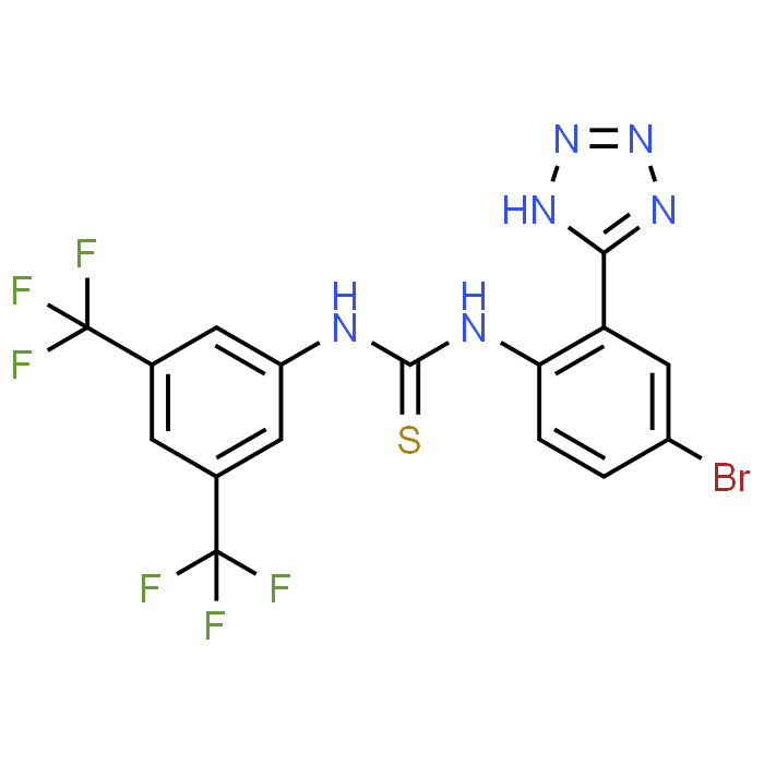 1-(3,5-Bis(trifluoromethyl)phenyl)-3-(4-bromo-2-(2H-tetrazol-5-yl)phenyl)thiourea