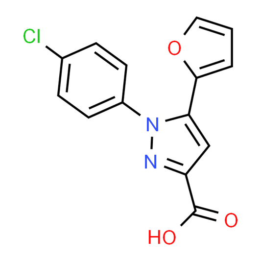 1-(4-Chlorophenyl)-5-(furan-2-yl)-1H-pyrazole-3-carboxylic acid
