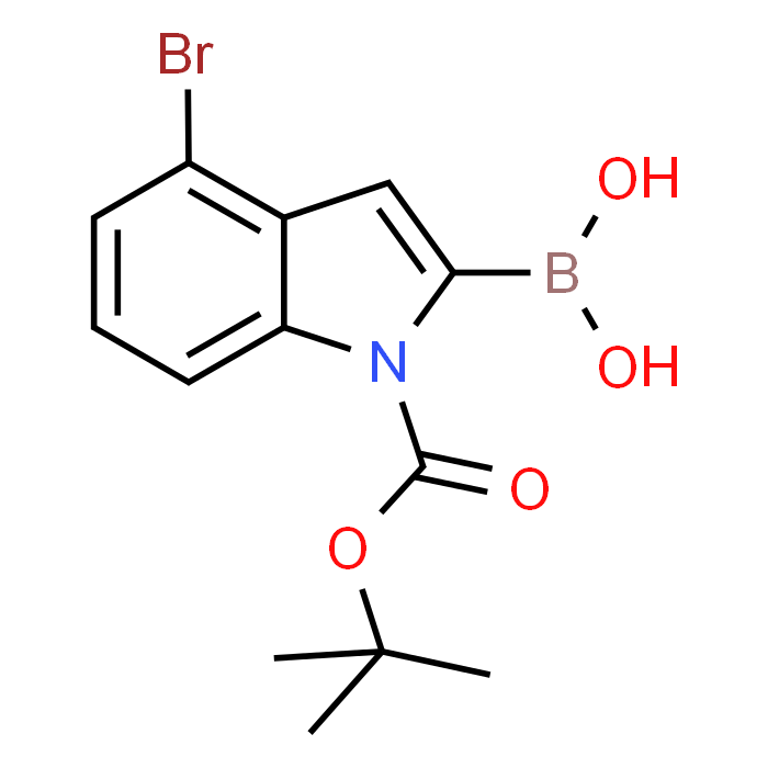 (4-Bromo-1-(tert-butoxycarbonyl)-1H-indol-2-yl)boronic acid