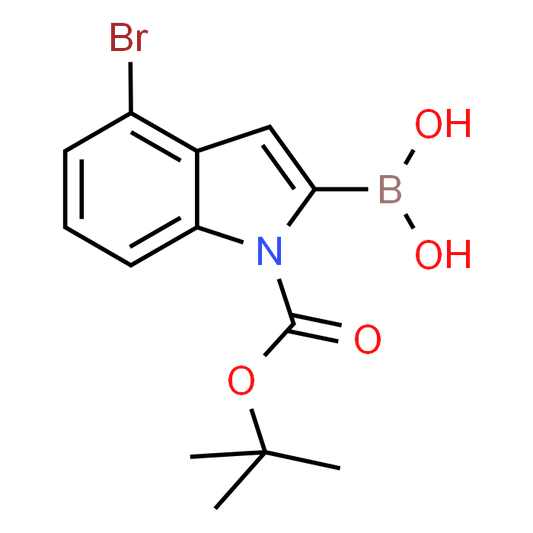 (4-Bromo-1-(tert-butoxycarbonyl)-1H-indol-2-yl)boronic acid