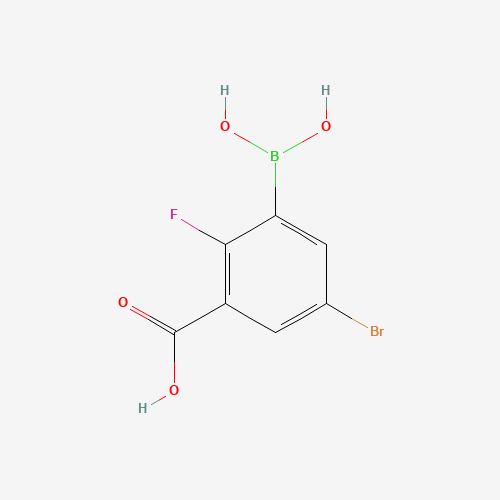3-Borono-5-bromo-2-fluorobenzoic acid