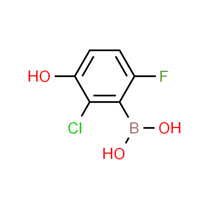 2-Chloro-6-fluoro-3-hydroxyphenylboronic acid