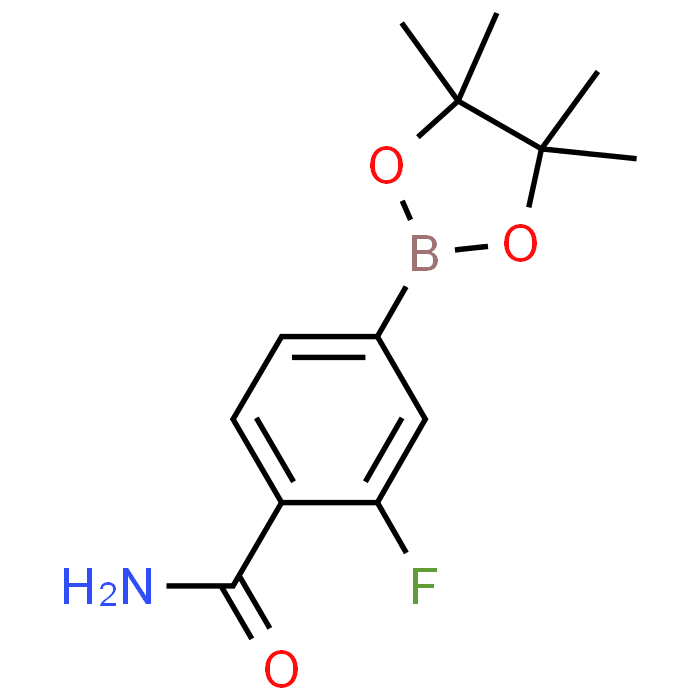 2-Fluoro-4-(4,4,5,5-tetramethyl-1,3,2-dioxaborolan-2-yl)benzamide