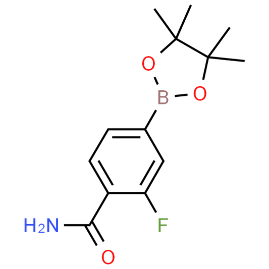 2-Fluoro-4-(4,4,5,5-tetramethyl-1,3,2-dioxaborolan-2-yl)benzamide