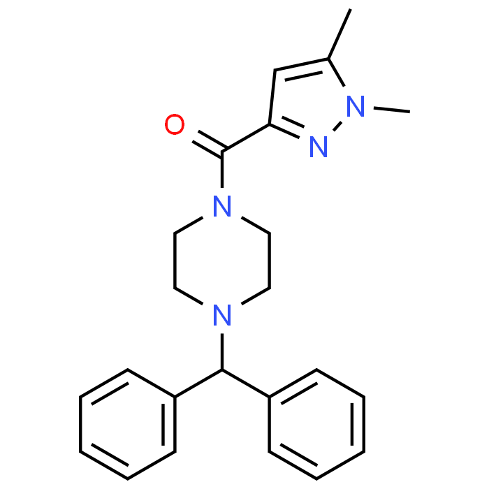 (4-Benzhydrylpiperazin-1-yl)(1,5-dimethyl-1H-pyrazol-3-yl)methanone