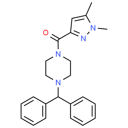 (4-Benzhydrylpiperazin-1-yl)(1,5-dimethyl-1H-pyrazol-3-yl)methanone