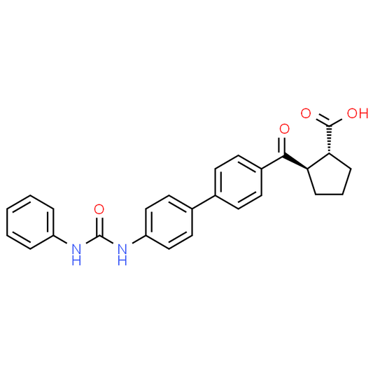 (1R,2R)-2-(4'-(3-Phenylureido)-[1,1'-biphenyl]-4-carbonyl)cyclopentanecarboxylic acid