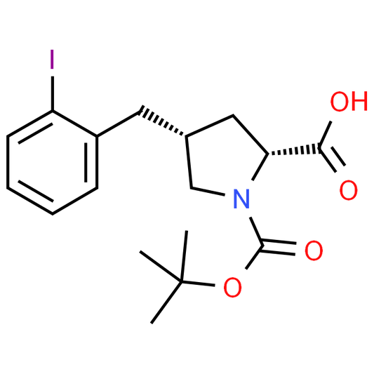 (2S,4R)-1-(tert-Butoxycarbonyl)-4-(2-iodobenzyl)pyrrolidine-2-carboxylic acid