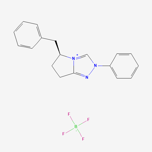 (S)-5-Benzyl-2-phenyl-6,7-dihydro-5H-pyrrolo[2,1-c][1,2,4]triazol-2-ium tetrafluoroborate