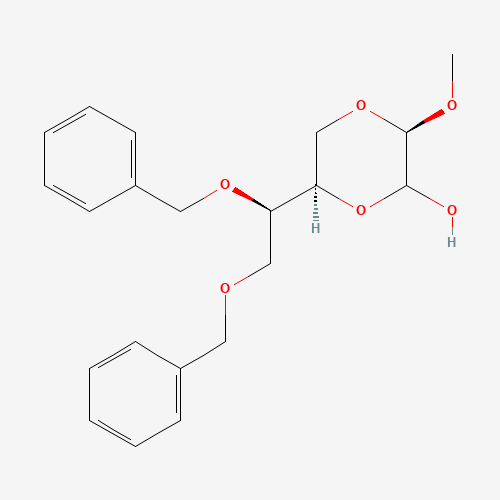 (3R,6R)-6-((R)-1,2-bis(benzyloxy)ethyl)-3-methoxy-1,4-dioxan-2-ol