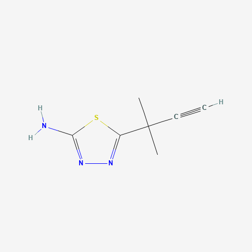 5-(2-Methylbut-3-yn-2-yl)-1,3,4-thiadiazol-2-amine