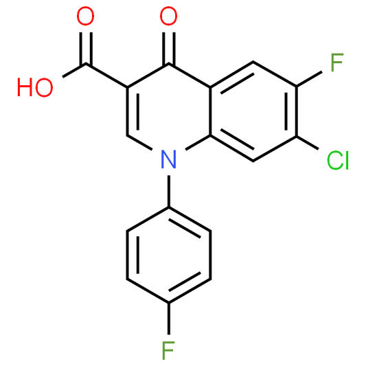 7-Chloro-6-fluoro-1-(4-fluorophenyl)-4-oxo-1,4-dihydroquinoline-3-carboxylic acid