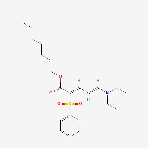 Octyl (2Z,4E)-5-(diethylamino)-2-(phenylsulfonyl)penta-2,4-dienoate