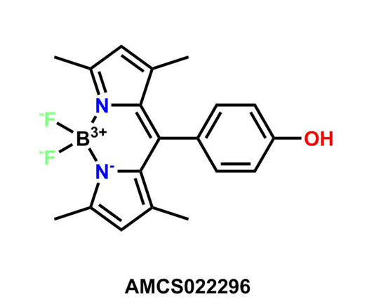 4,4-Difluoro-8(4'-hydroxyphenyl)-1,3,5,7-tetramethyl-4-bora-3a,4a-diaza-s-indacene