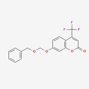 7-((Benzyloxy)methoxy)-4-(trifluoromethyl)-2H-chromen-2-one