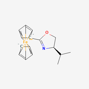 [(4R)-4,5-Dihydro-4-(1-methylethyl)-2-oxazolyl]ferrocene