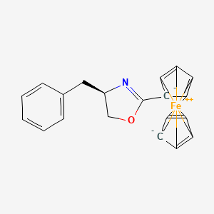 [(4R)-4,5-Dihydro-4-phenylmethyl-2-oxazolyl]ferrocene