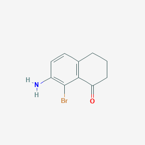 7-Amino-8-bromo-3,4-dihydronaphthalen-1(2H)-one