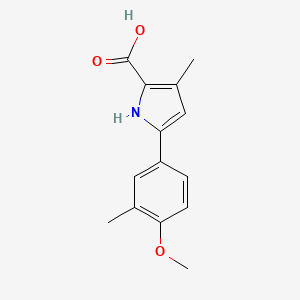 5-(4-Methoxy-3-methylphenyl)-3-methyl-1H-pyrrole-2-carboxylic acid