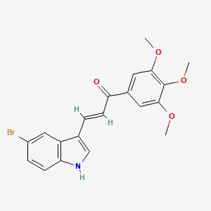 3-(5-Bromo-1H-indol-3-yl)-1-(3,4,5-trimethoxyphenyl)prop-2-en-1-one