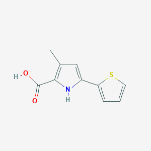 3-Methyl-5-(thiophen-2-yl)-1H-pyrrole-2-carboxylic acid