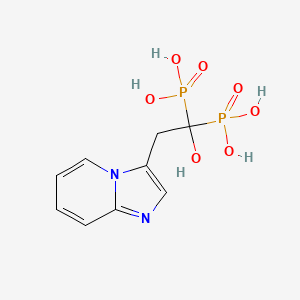 (1-Hydroxy-2-(imidazo[1,2-a]pyridin-3-yl)ethane-1,1-diyl)diphosphonic acid