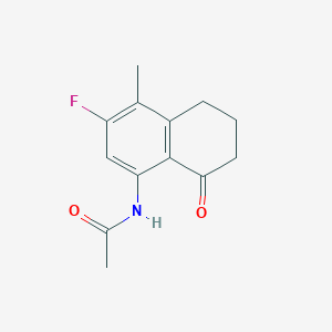 N-(3-Fluoro-4-methyl-8-oxo-5,6,7,8-tetrahydronaphthalen-1-yl)acetamide
