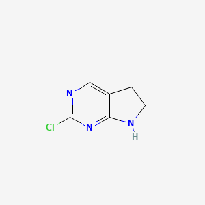 2-Chloro-6,7-dihydro-5H-pyrrolo[2,3-d]pyrimidine
