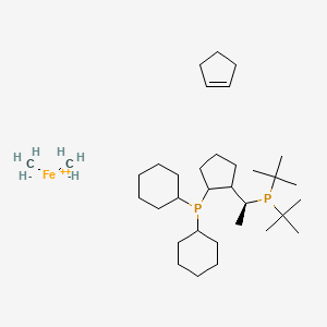 (S)-1-[(S)-2-(Dicyclohexylphosphino)ferrocenyl]ethyldi-tert-butylphosphine