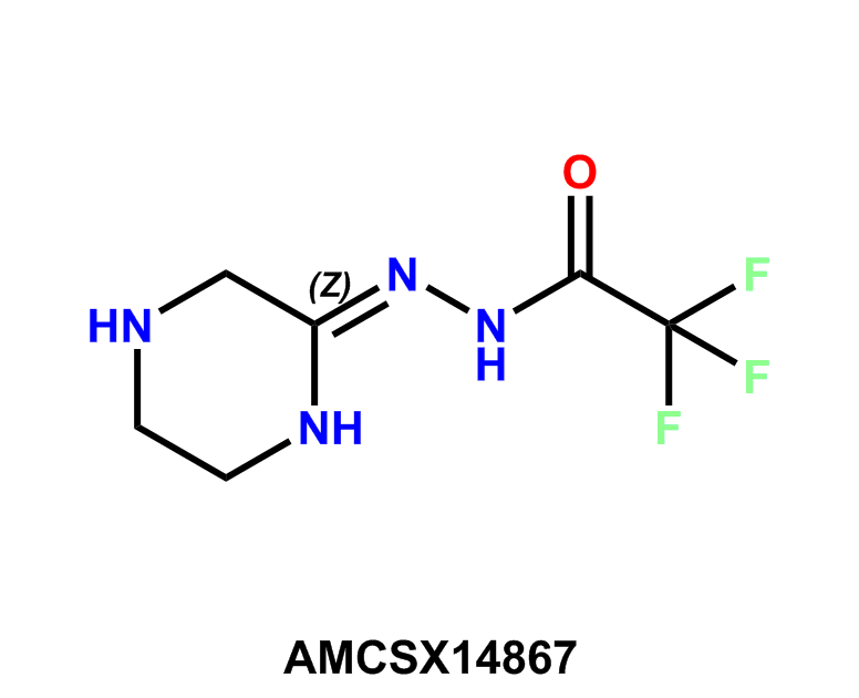 (Z)-2,2,2-Trifluoro-N'-(piperazin-2-ylidene)acetohydrazide