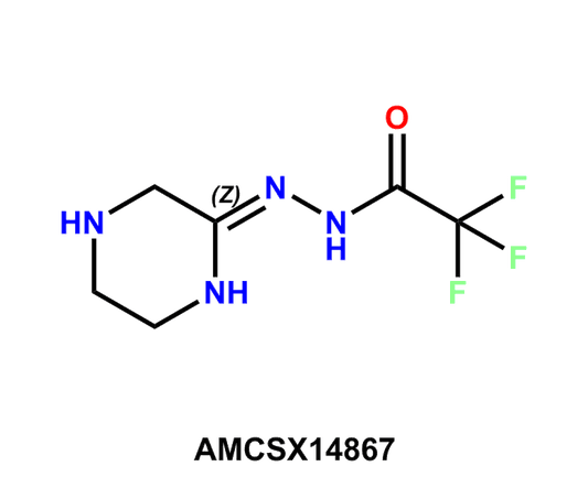 (Z)-2,2,2-Trifluoro-N'-(piperazin-2-ylidene)acetohydrazide