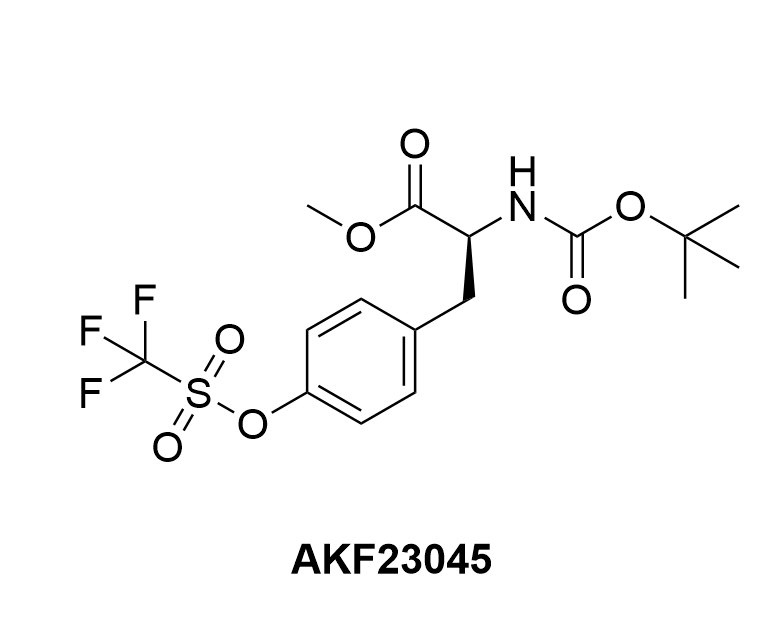 (S)-Methyl 2-((tert-butoxycarbonyl)amino)-3-(4-(((trifluoromethyl)sulfonyl)oxy)phenyl)propanoate