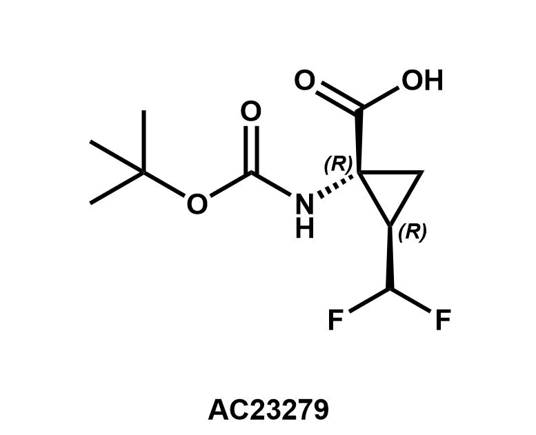 (1R,2R)-1-((tert-Butoxycarbonyl)amino)-2-(difluoromethyl)cyclopropanecarboxylic acid