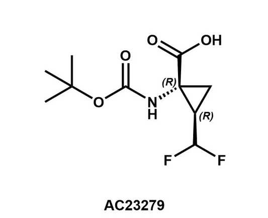 (1R,2R)-1-((tert-Butoxycarbonyl)amino)-2-(difluoromethyl)cyclopropanecarboxylic acid